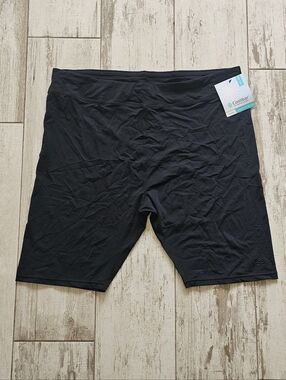 Coolibar Black Swim/Bike Shorts with UPF Tag 3X Plus